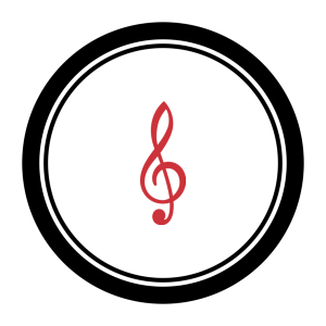 Badge icon "Treble Clef (272)" provided by The Noun Project under The symbol is published under a Public Domain Mark