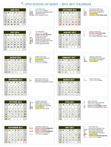 LSM 2016-2017 Calendar